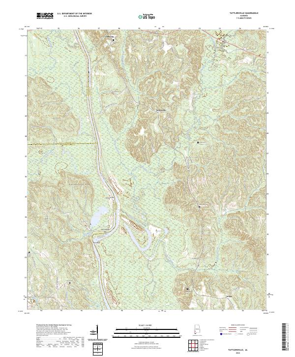 Tattlersville topographic map thumbnail