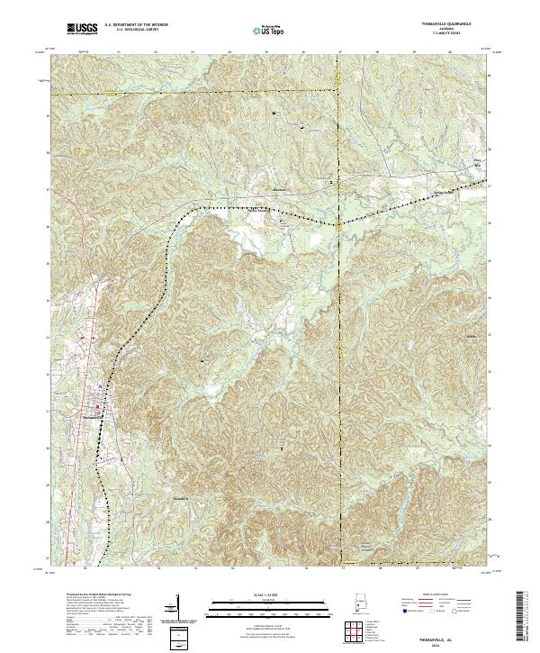 Thomasville topographic map thumbnail