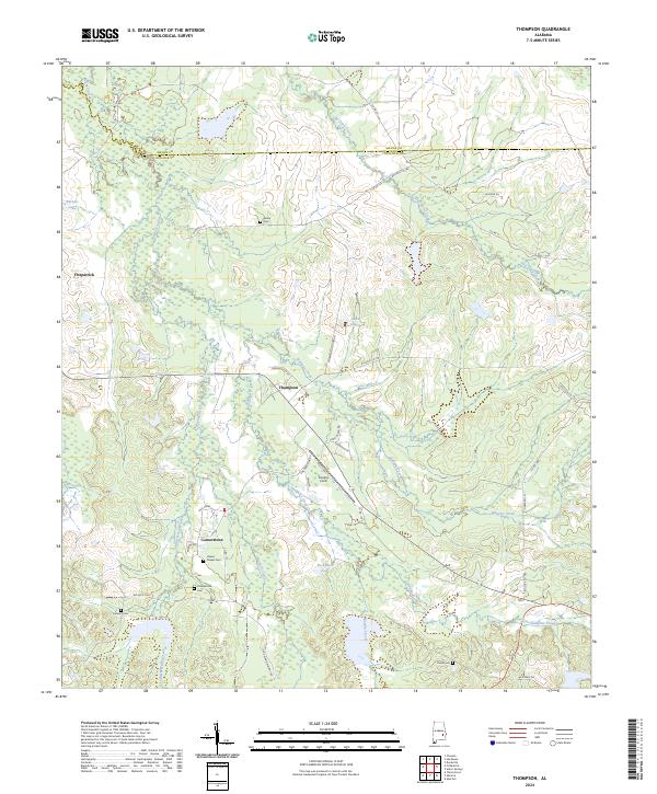 Thompson topographic map thumbnail