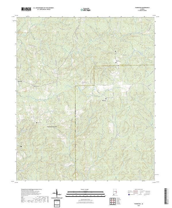Thornton topographic map thumbnail
