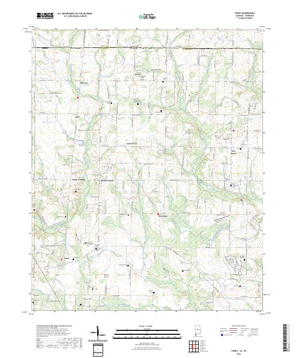 Toney topographic map thumbnail
