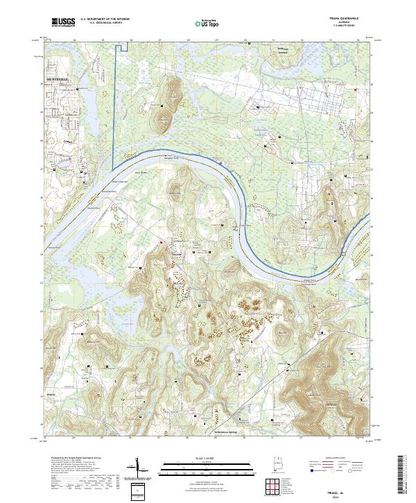 Triana 2024 topographic map thumbnail