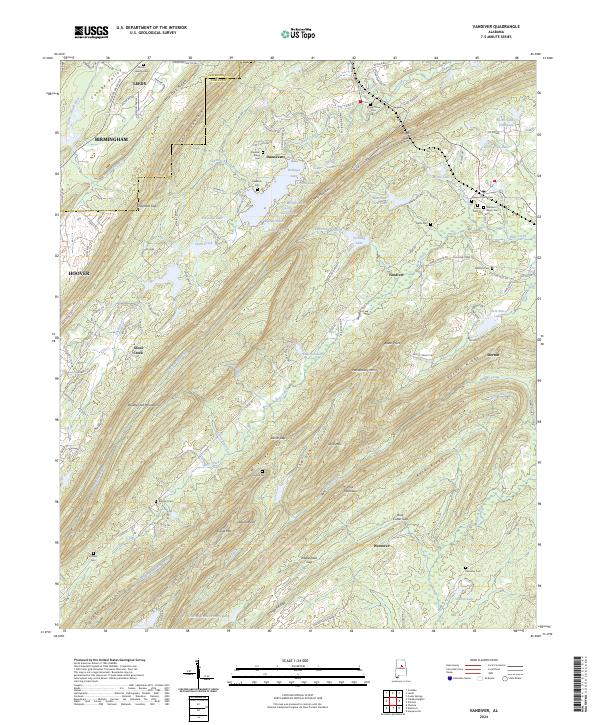 Vandiver topographic map thumbnail