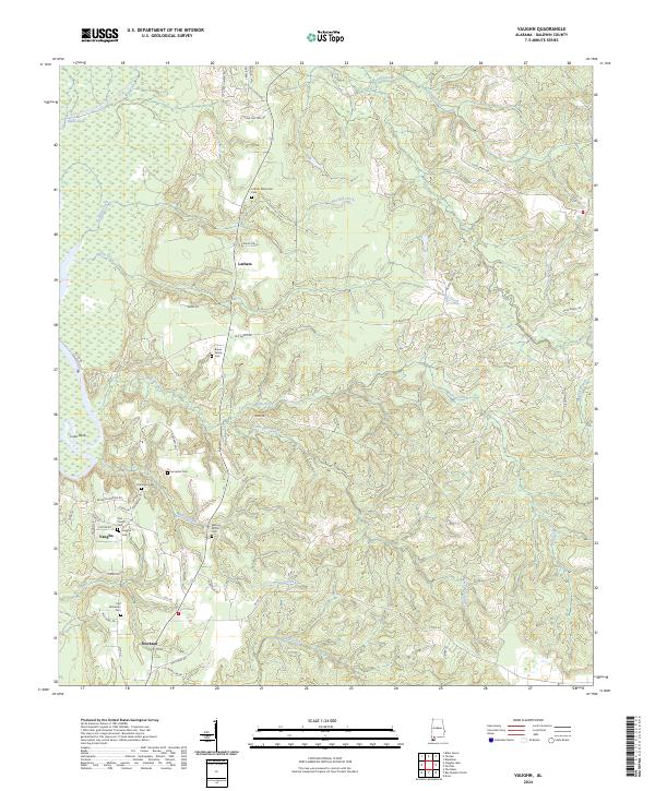 Vaughn topographic map thumbnail