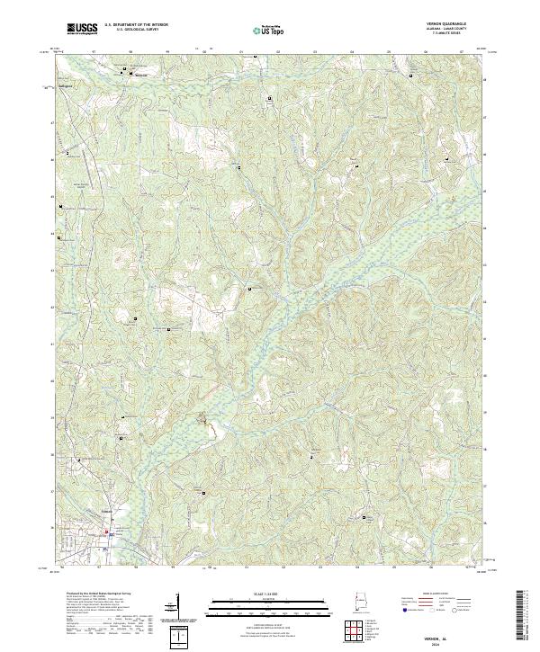 Vernon topographic map thumbnail
