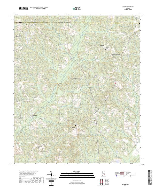 Victoria topographic map thumbnail