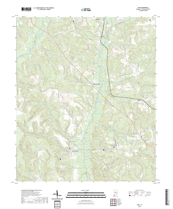 Vida topographic map thumbnail