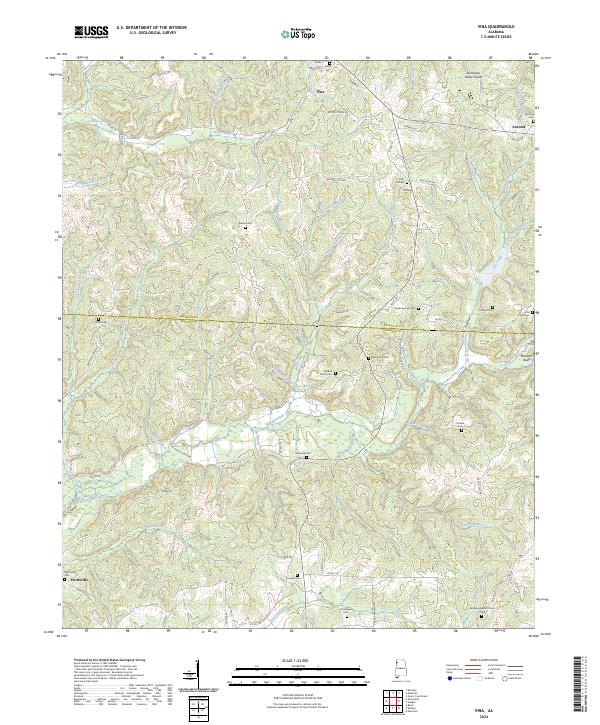 Vina topographic map thumbnail