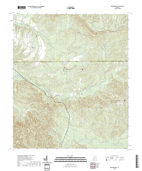 Vredenburgh topographic map thumbnail