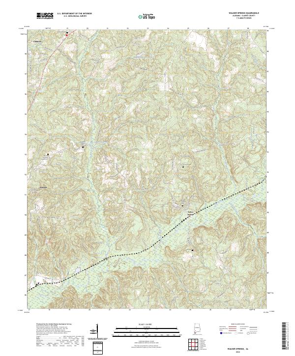Walker Springs topographic map thumbnail
