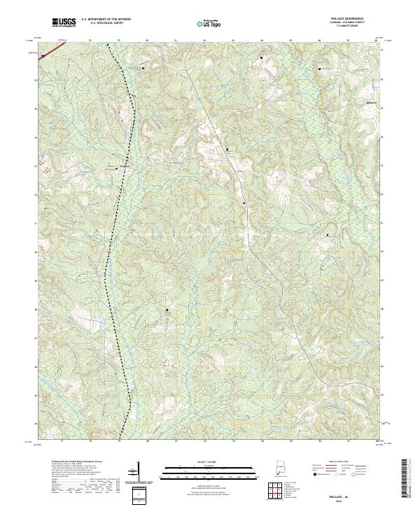 Wallace topographic map thumbnail