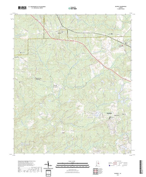 Waverly topographic map thumbnail