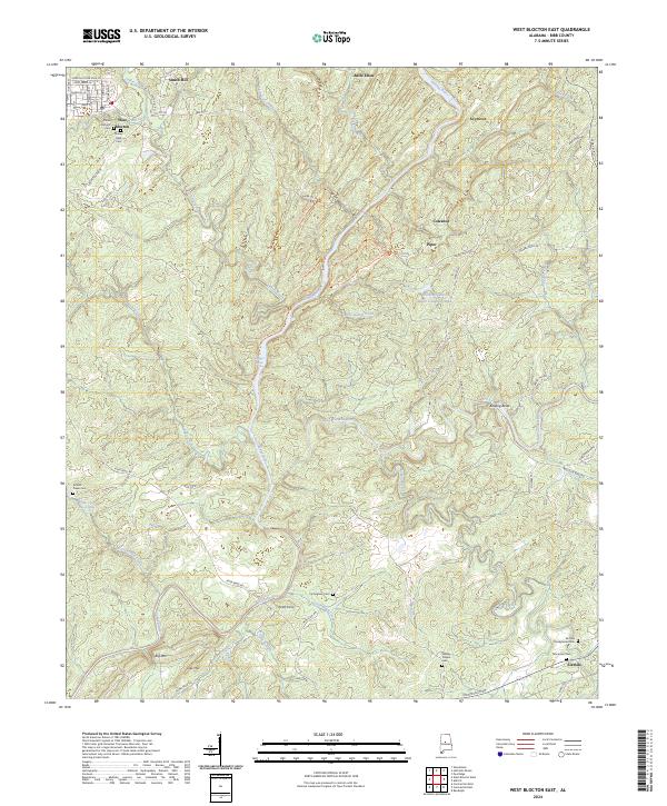 West Blocton East topographic map thumbnail