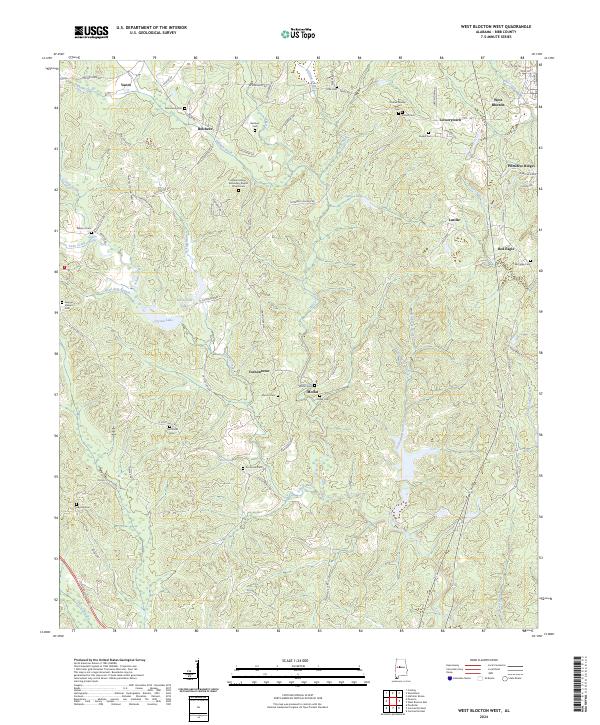 West Blocton West topographic map thumbnail