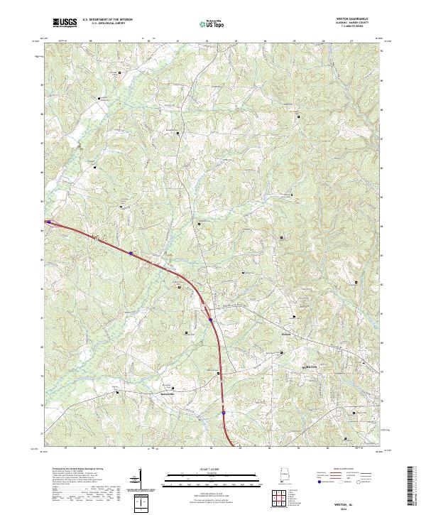 Weston topographic map thumbnail