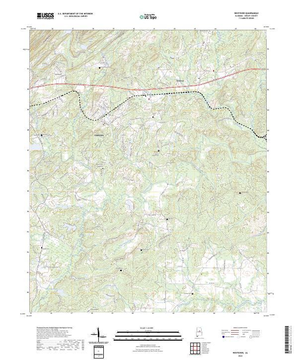 Westover topographic map thumbnail