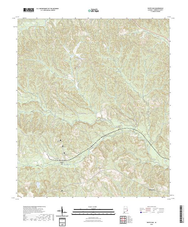 White Oak topographic map thumbnail