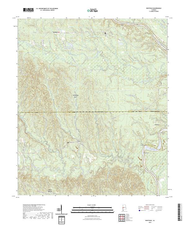 Whitfield topographic map thumbnail