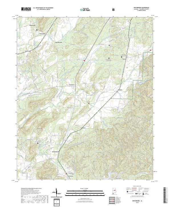 Winterboro topographic map thumbnail