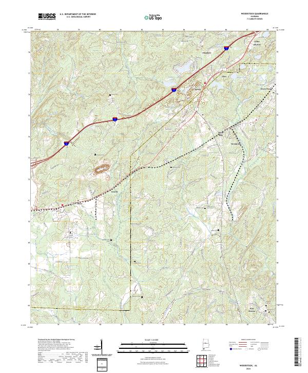 Woodstock topographic map thumbnail