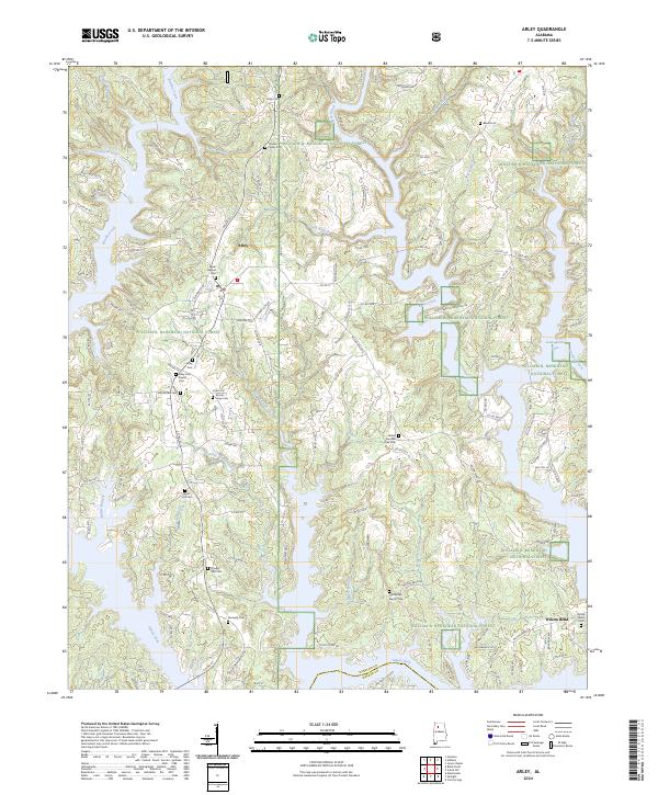 Arley topographic map thumbnail