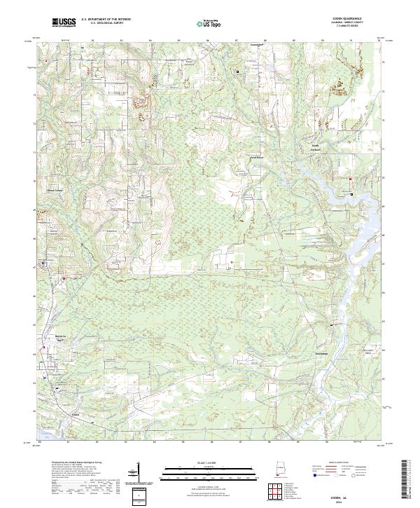 Coden topographic map thumbnail