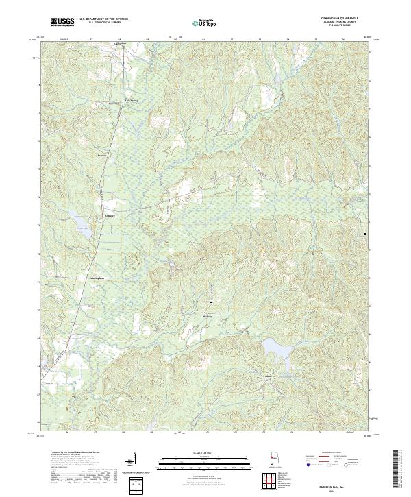 Cunningham topographic map thumbnail