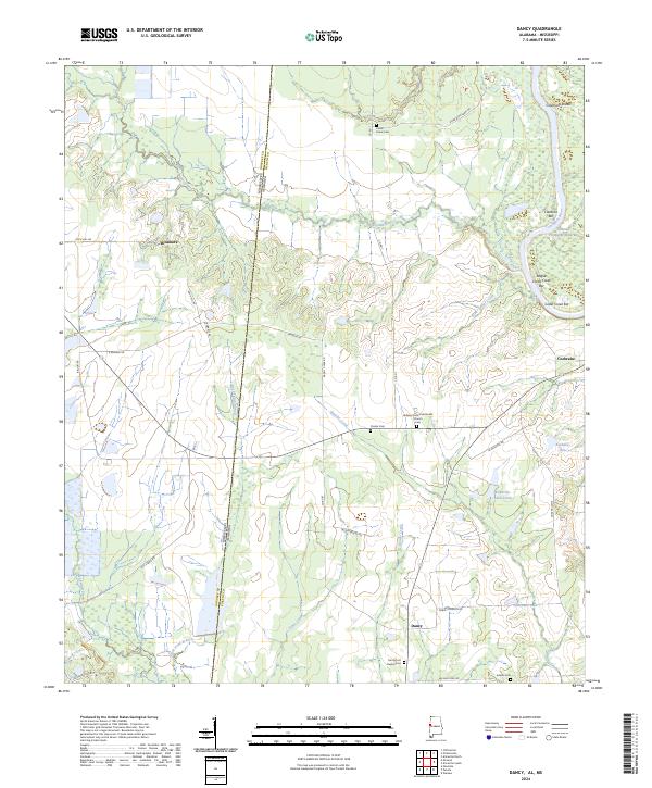 Dancy topographic map thumbnail