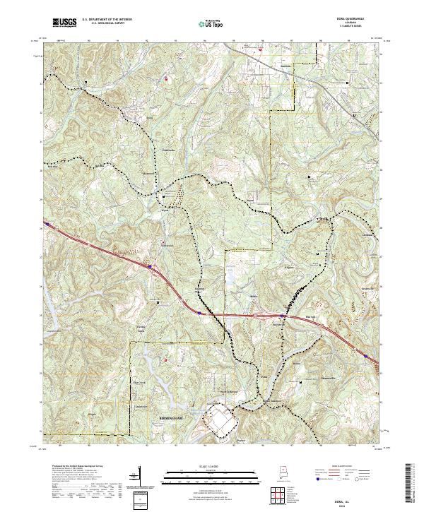Dora topographic map thumbnail