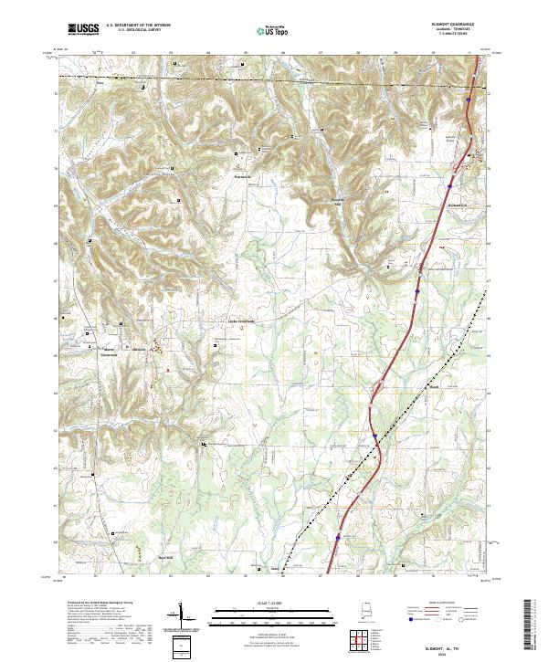 Elkmont topographic map thumbnail