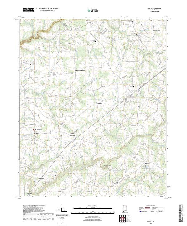 Fyffe 2024 topographic map thumbnail