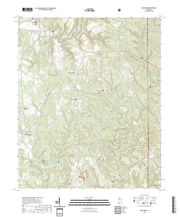 Gold Mine topographic map thumbnail