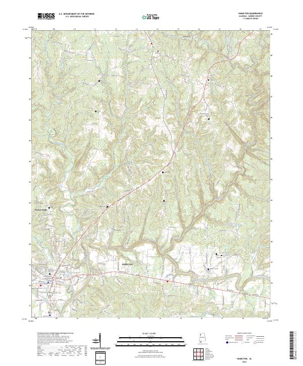 Hamilton topographic map thumbnail