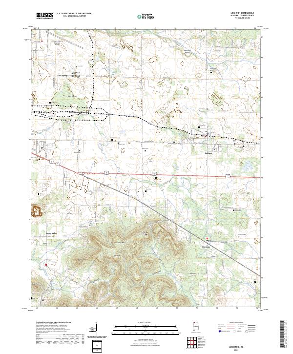 Leighton topographic map thumbnail