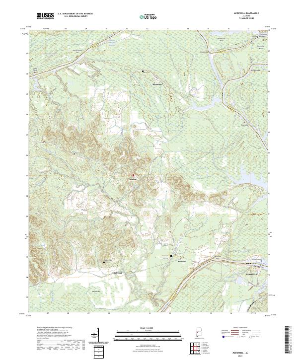 McDowell topographic map thumbnail