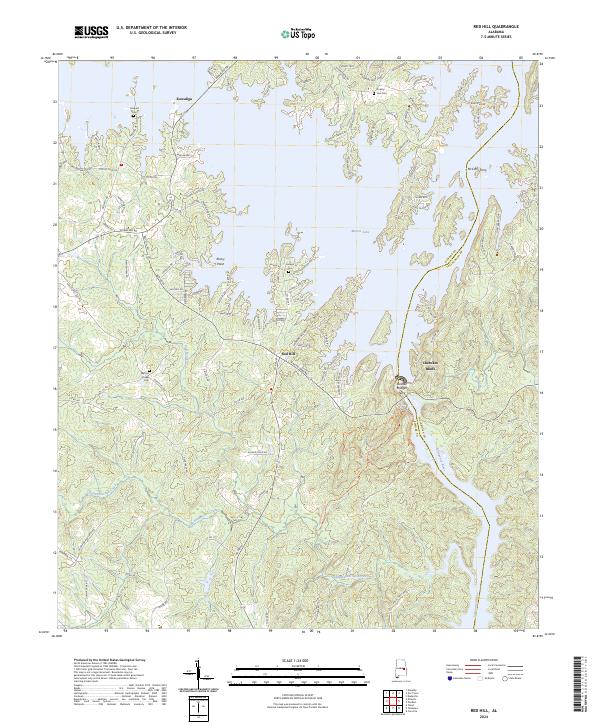 Red Hill topographic map thumbnail