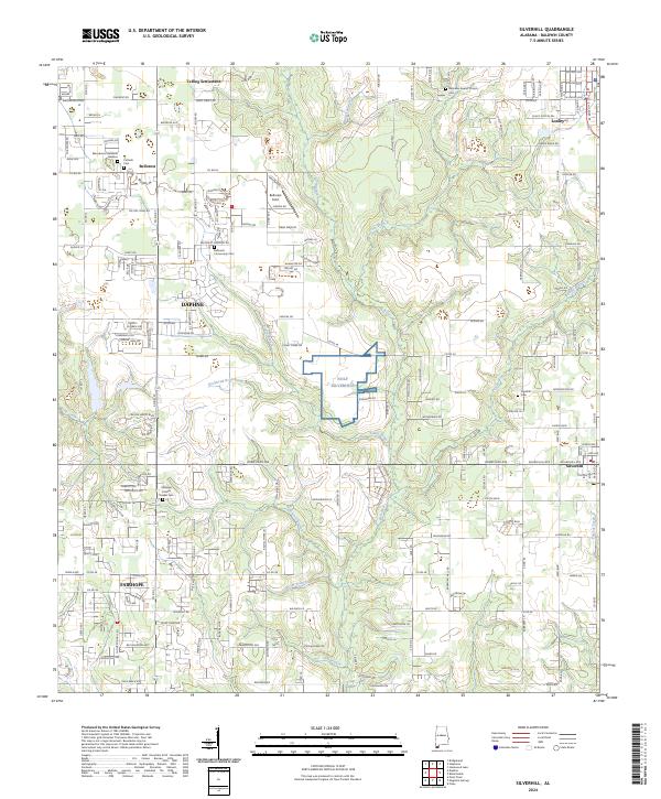 Silverhill topographic map thumbnail