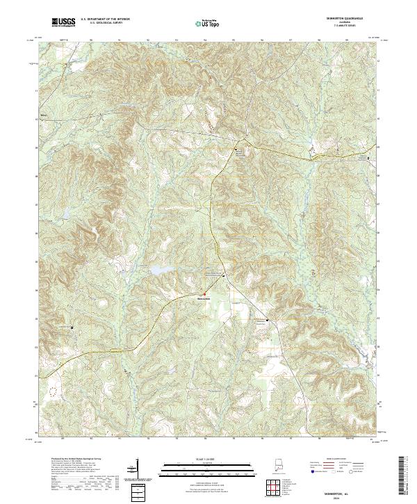 Skinnerton topographic map thumbnail