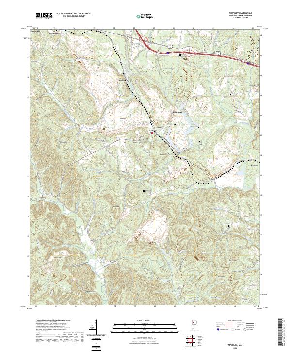 Townley topographic map thumbnail