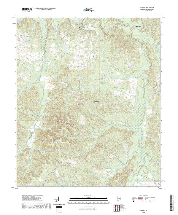 Oak Hill topographic map thumbnail