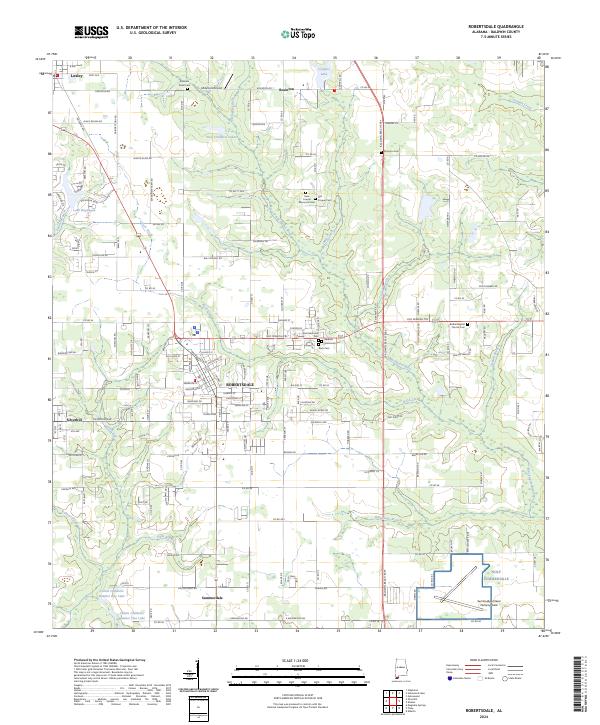 Robertsdale topographic map thumbnail