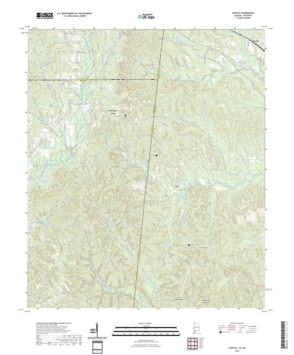 Yantley topographic map thumbnail