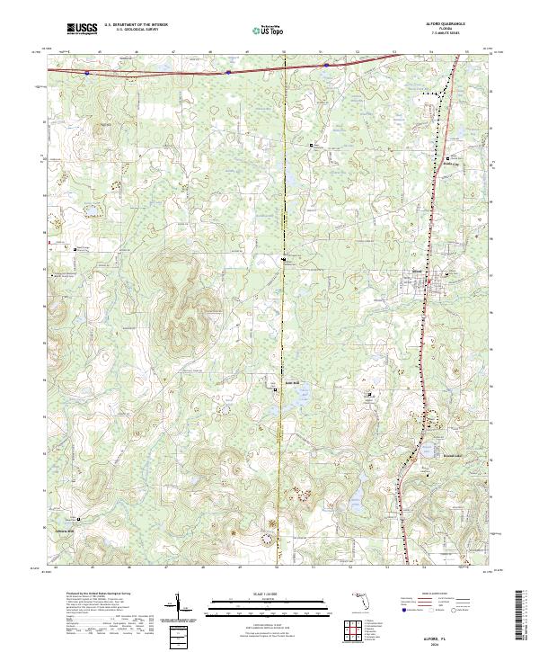 Alford topographic map thumbnail