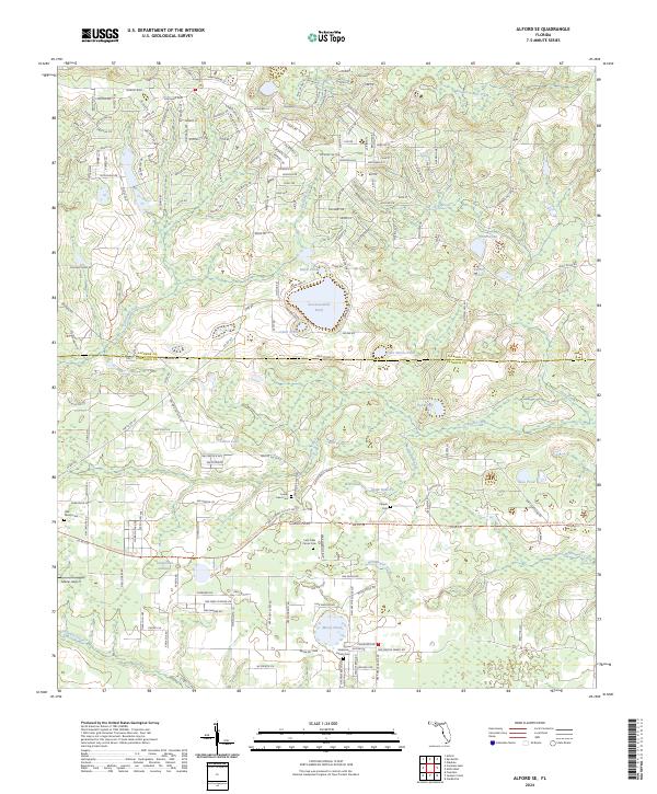 Alford SE topographic map thumbnail
