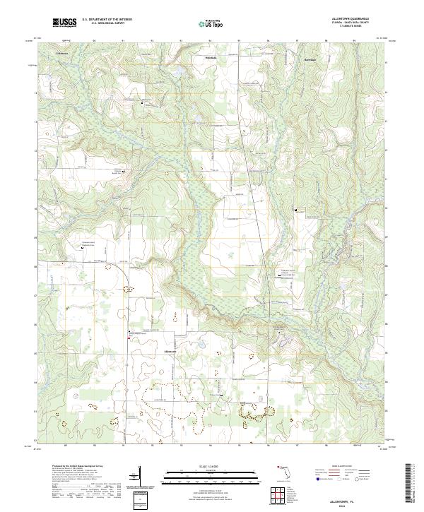 Allentown topographic map thumbnail