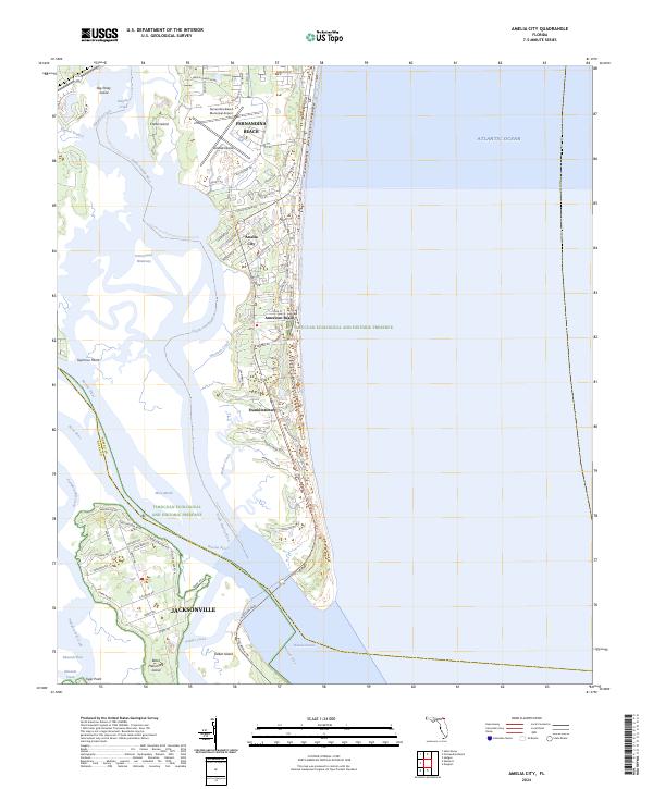 Amelia City topographic map thumbnail