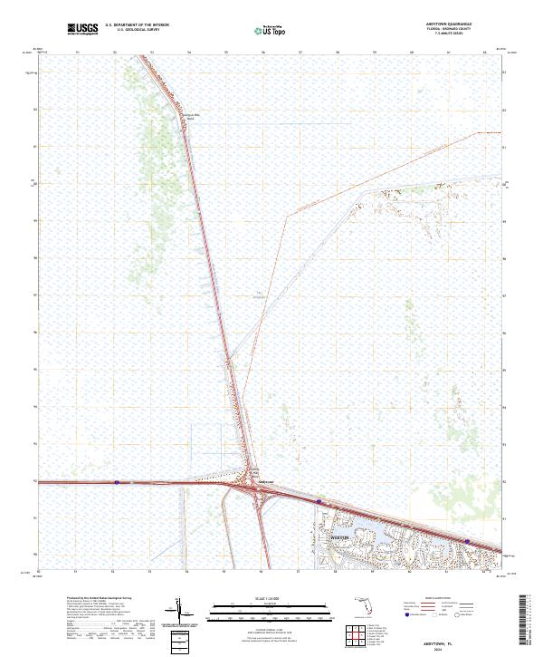 Andytown topographic map thumbnail