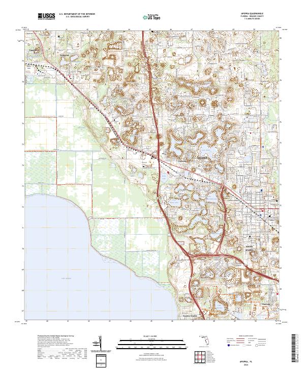 Apopka topographic map thumbnail