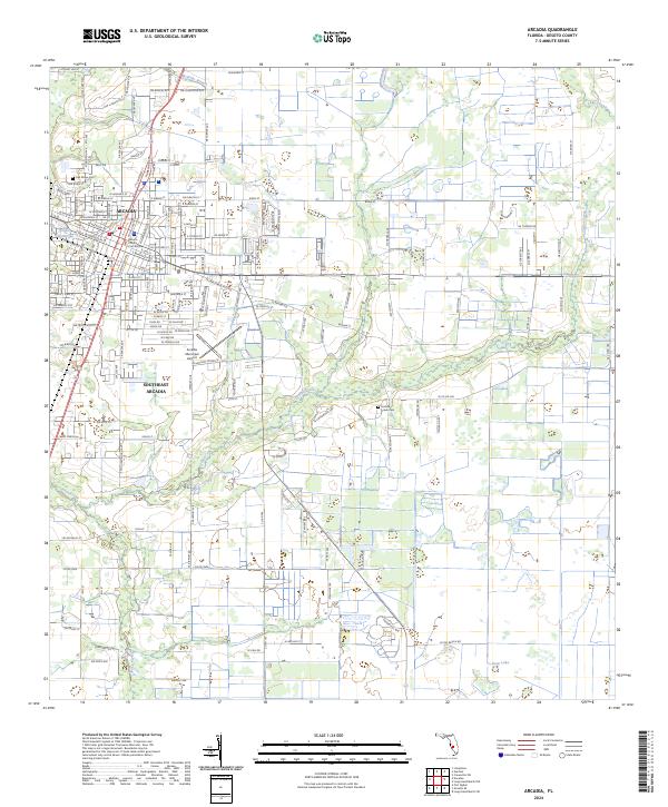 Arcadia topographic map thumbnail