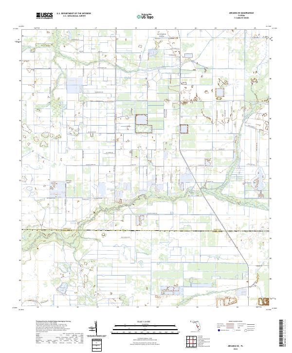 Arcadia SE topographic map thumbnail